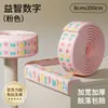 Tira protectora de esquina impresa, tira anti-colisión para pies de cama, tira anti-colisión autoadhesiva de NBR, almohadilla anti-colisión suave segura para bebés
