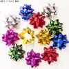 (Fábrica) Caja de Regalo Flor de Estrella Láser de 1.0 a 3 pulgadas Decoración para Coche de Boda Flor de Cinta Autoadhesiva con Adhesivo Posterior