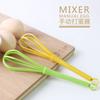 Batidor de huevos de plástico mini manual multifuncional para el hogar cocina creativo para niños dispensador de crema ensalada batidor de huevos