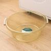 Lavabo Binaural Transparente Lavabo de Plástico Engrosado Ensanchado Lavabo para Lavar Verduras de Cocina Lavabo para el Hogar Lavabo para Lavarse la Cara y Lavar Ropa de Dormitorio de Estudiantes