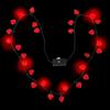 Collar luminoso de corazón color melocotón para San Valentín, con 20 luces LED y 8 luces LED, fabricado directamente en Leicester.