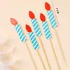 Decoración de Pastel Estilo Ins Bandera Coreana Enchufe Dibujos Animados Oso Lindo Hp Corazón Feliz Cumpleaños Topper Accesorios