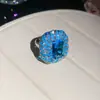 Pendientes, Anillos, Pulseras de Flor Ovalada Hueca de Zircón de Lujo Transfronterizos y Joyería de Lujo de Alto Nivel para Banquetes