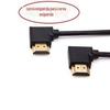 Linha curva hdmi hdmi curva para a esquerda para a direita linha curva curva dupla linha hdmi cotovelo de 90 graus suporte de linha HD