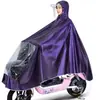 Capa de chuva para veículos elétricos, tamanho grande e espessa, adequada para homens e mulheres, para um ou dois ocupantes, proteção completa contra chuva forte ao andar de motocicleta