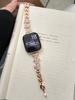 Correa de Metal para Reloj con Cadena de Cobre y Circonita, Adecuada para Apple Iwatch Generación 11 10/987Ultrase