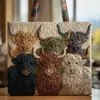2026 Nueva Serie Transfronteriza de Vacas Vaca Estampado Digital Bolso de Hombro Acolchado de Moda