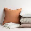 Travesseiro de sofá estilo creme INS travesseiro xadrez chenille almofada de cama modelo quarto travesseiro chenille