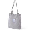 Bolsa Tote de Veludo Bolsa de Ombro Casual Feminina Bolsa Tote de Viagem Bolsa de Compras Dobrável Bolsa de Leitura para Estudantes