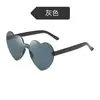 Gafas de Sol Dulces Lindas de Amor Divertidas Para Todo Combinar Decorativas Para Fiesta Gafas Sin Montura con Borde de Corazón de Melocotón