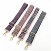 Nueva Correa Ancha de Jacquard Tejido Colorido 3.8cm Engrosada Reducida Correa Larga Un Hombro Bandolera Accesorios para Bolsos Correa