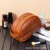 Bolsa de Armazenamento para Travesseiro de Viagem Impermeável de PU, Necessaire Portátil Multifuncional Masculina, Bolsa de Maquiagem de Alta Qualidade para Produtos de Skincare Feminino