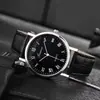 Nuevo Fabricante Hombres Moda de Negocios Versátil Lujo Ligero Regalo Simple Correa de Cuero Reloj de Cuarzo Más Vendido Gama Alta Venta al por Mayor