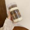 100 Elásticos de Borracha Enlatados Anel Básico para Cabelo Elástico de Borracha Macaron Estilo Ins Alto Valor de Cor Elástico de Borracha Joker Cordão de Cabelo