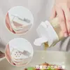 Botella Dosificadora de Condimentos con Doble Tapa para Cocina, Botella de Condimentos Visible, Caja Sellada a Prueba de Humedad para Condimentos, Frasco de Almacenamiento de Especias para Cocina con Tapa