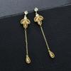 Aretes de plata esterlina S925 versión coreana de aretes vintage aretes de borla larga 2021 nuevos aretes fuente fábrica ventas directas