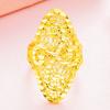 Anillo europeo transfronterizo chapado en oro de moneda europea para mujer no se decolora por mucho tiempo Japón y Corea del Sur joyería de imitación de oro joyería de oro de personalidad joyería para mujer Oriente Medio