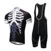 Ropa de ciclismo XINTOWN traje de tirantes cortos traje de tirantes de manga corta de verano nuevo cráneo de hombre