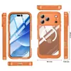 Adequado para iPhone 17, capa de telefone transparente à prova de três elementos, sucção magnética magsafe, proteção completa anti-queda ao ar livre para iPhone 17 Air