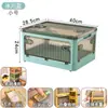 Caja de Almacenamiento Plegable de Plástico Engrosado Caja Grande para Guardar Edredones y Juguetes Transparente Extraíble Plegable Caja de Almacenamiento para Dormitorio
