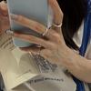 Nuevo Anillo Geométrico Irregular Personalizado Estilo Coreano para Mujer, Anillo Abierto de Perlas Redondas Apilables de Moda Retro, Anillo para Dedo Índice