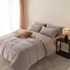Conjunto de Cuatro Piezas de Forro Polar para Bebé de Alto Gramaje Clase A Estilo Minimalista Color Sólido Bicolor Dormir Desnudo Antiestático Forro Polar para Bebé Conjunto Cálido