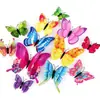 Adesivo de Parede Borboleta Realista 3D Decalque de Parede Adesivo de Parede com Adesivo Decorações de Casamento Ímã de Geladeira Decorações de Festa