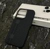 Funda Magnética con Patrón de Fibra de Carbono Track Adecuada para Funda de Teléfono Apple iPhone 17 Pro Max Modelo Nuevo 16 Cubierta Protectora