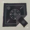 Em Estoque Toalha de Mesa Quadrada de Veludo Preto Toalha de Mesa para Cartas de Tarô Tapete de Mesa Bolsa para Cartas Pano de Tarô Roxo
