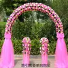 Arco de flores de seda para boda soporte para flores arreglo de boda puerta de flores inauguración de tienda arco de flores para celebración corona de actividad de celebración puerta de la felicidad