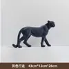Pabellón Jinxuan Lujo Ligero Adornos de Leopardo Afelpados Regalo para el Hogar Leopardo Resina Escritorio Sala de Estar Decoración de Villa