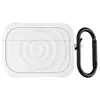 Adecuado para Estuches de Auriculares Airpods4/5, Color Sólido Patrón de Ola de Silicona Bluetooth Cáscara Suave, Estuche Protector Airpodspro2