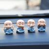 Nueva caricatura de cuatro sin monje muñeca de resina Shaolin kung fu niño regalo fábrica directa boutique suministro coche