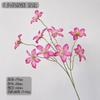Flores Artificiais, 9 Cabeças de Clematis, Adequado para Decoração de Salão de Casamento, Materiais Florais Elegantes e Altos, Recomendado para Decoração Estilo Floresta, Flores Artificiais