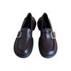Mocasines de Suela Gruesa Little Sun, Estilo Británico 2026 Nuevo Modelo Mary Jane Slip-On Zapatos de Piel, Zapatos Individuales para Uniforme JK
