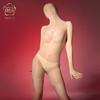Medias de Seda Brillantes Sexy y Sexy Cubierta de Cremallera Superior Ropa Corporal Coser Hombres y Mujeres Tentación Perspectiva Entrepierna Abierta con Juego de Cinco Dedos
