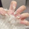 Unhas Usáveis Feitas à Mão, Estilo Desejo Puro, Menina Apimentada Olho de Gato Borboleta Nail Art de Boutique, Unhas Usáveis Finas em Formato de Cachorro, Unhas Postiças Atacado