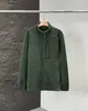Nueva chaqueta cálida informal de forro polar de doble cara para otoño e invierno, con cuello alto, abrigo de moda cortavientos de forro polar Oli para hombre