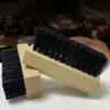 Fabricante Processa Madeira de Faia Pequenas Escovas Quadradas para Sapatos com Crina de Cavalo Natural, Cerdas de Porco e Filamento de PP, Cerdas Afiadas para Limpeza e Cuidados, Cerdas Macias