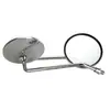 Espejo Retrovisor Redondo Pequeño de Metal Modificado Retro para Motocicleta Happiness 125 Reflector Espejo de Reversa En Stock