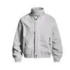 Jaqueta de Voo Magic Bear Estilo Retro Americano Old Money Camurça Caimento Relaxado Gola Alta Corte Quadrado Estilo Motociclista Casaco Baseball