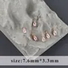 Pulsera con colgante de gota de agua de circón incrustado en oro real de 18 quilates electrochapado, collar, coronas antiguas de bricolaje, todo el material para pendientes
