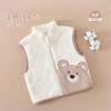 Chaleco nuevo de otoño e invierno para niños, clase A, chaleco grueso, ropa exterior, chaleco cálido para bebés, abrigo acolchado de algodón.