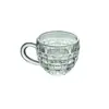 Taza de té resistente al calor directa de fábrica Vidrio europeo para restaurante Chapado iónico Patrón de bambú ámbar Taza de café