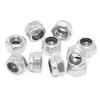 Acero Inoxidable 304 201 Tuerca de Bloqueo Antideslizante Din985 Hexagonal Autocierre Antiaflojamiento M2M3M4M16
