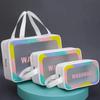 Presente Anti-Epidemia Logotipo Personalizável Mochila de Grande Capacidade Bolsa de Cosméticos Bolsa de Cosméticos Colorida Fosca Bolsa de Banho e Artigos de Higiene Pessoal