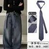 Corbata de Raya Estilo Universitario Cinturón Cadena de Cintura para Mujer 2025 Nuevo Estilo Bufanda Accesorios para la Cintura Bufanda de Seda Sexy