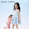 [Balaone] Balabala Roupas Infantis Vestido Infantil Meninas 2026 Novo Verão Doce Saia com Laço