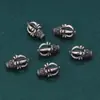 Accesorios de plata de ley S925 color negro tinta material de cuentas para manualidades DIY vintage accesorios de acabado de cuerda