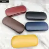 Estuche para Gafas de Miopía Grande Nuevo al por Mayor Estuche de Cuero Escarchado Estuche de Hierro Caja de Almacenamiento para Gafas Ópticas Personalizado
